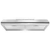 COSMO COS-5MU30 30 in. Under Cabinet Range Hood Ductless Convertible Duct, Slim Kitchen Stove Vent...