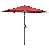 Simple Deluxe 9' Patio Umbrella Outdoor Table Market Yard Umbrella with Push Button Tilt/Crank, 8...