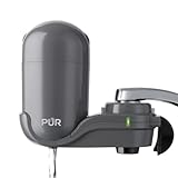 PUR PLUS Faucet Mount Water Filtration System, Gray – Vertical Faucet Mount for Crisp, Refreshing...