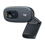 Logitech C270 HD Webcam, 720p, Widescreen HD Video Calling,Light Correction, Noise-Reducing Mic, For...