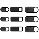California JOS 9 Pack(3 Large + 3 Medium + 3 Small) 0.03 inch Ultra Thin Webcam Cover Slide Camera...