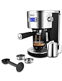 Gevi Espresso Machines 20 Bar Fast Heating Automatic Cappuccino Coffee Maker with Foaming Milk...