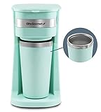 Elite Gourmet EHC113M Personal Single-Serve Compact Coffee Maker Brewer Includes 14Oz. Stainless...