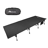 Moon Lence Folding Camping Cot， Outdoor Camping Bed Portable with Carry Bag， Camp Cots for...