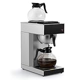 SYBO 12-Cup Commercial Drip Coffee Maker, Pour Over Coffee Maker Brewer with 2 Glass Carafes and...