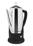 Elite Gourmet EC812 Electric 12-Cup Coffee Percolator with Keep Warm, Clear Brew Progress Knob...