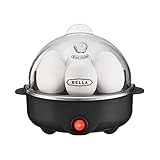 BELLA Rapid Electric Egg Cooker and Poacher with Auto Shut Off for Omelet, Soft, Medium and Hard...