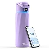 WATERH Boost Smart Water Bottle with Reminder to Drink Water, 24oz BPA-Free Stainless Steel Vacuum...