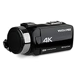 Vivitar 4K Video Camera, Wi-Fi Ultra HD Camcorder with 18x Digital Zoom, 3” IPS Touchscreen Video...