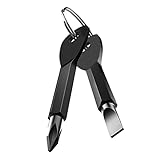 ROSTIVO Screwdriver Keychain Pocket Repair Tool Multi Mini Cool Gadgets for Men Small Gift for Women...