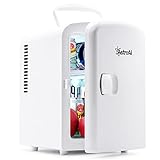 AstroAI Mini Fridge, 4 Liter/6 Can AC/DC Portable Thermoelectric Cooler and Warmer Refrigerators for...
