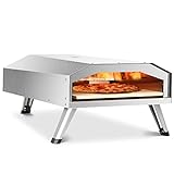 BIG HORN Gas Pizza Oven, 12 inch Portable Stainless Steel Propane Pizza Oven, Outdoor Pizza Maker...