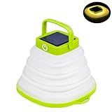 Vanful Collapsible Camping Lantern Rechargeable by Solar Panel or USB, Camping LED Lights Portable...