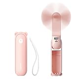 JISULIFE Handheld Mini Fan, 3 IN 1 USB Rechargeable Portable Fan [12-19 Working Hours] with Power...