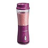 Hamilton Beach Portable Blender for Shakes and Smoothies with 14 Oz BPA Free Travel Cup and Lid,...