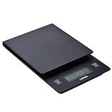 Hario V60 Drip Coffee Scale and Timer Pour-Over Scale Black (New Model)