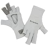 Simms SolarFlex UPF 50+ Fingerless Gloves - Premium Hand Protection, Quick-Dry, Breathable, UV...