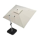 PURPLE LEAF 10' X 12' Patio Umbrella Outdoor Rectangle Umbrella Large Cantilever Umbrella Windproof...