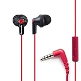 Panasonic ErgoFit Wired Earbuds, In-Ear Headphones with Microphone and Call Controller, Ergonomic...