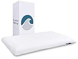 Bluewave Bedding Ultra Slim Gel Memory Foam Pillow for Stomach and Back Sleepers - Thin, Flat Design...