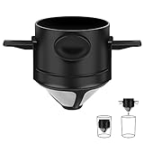 ACPhooo Pour Over Coffee Maker,Portable Stainless Steel Reusable Coffee Filter, Mini Collapsible...