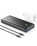 Anker 747 Power Bank (PowerCore 26K for Laptop), 87W Max Output with 65W USB-C Charger, Works for...