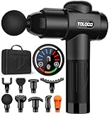 TOLOCO Massage Gun Deep Tissue, Back Massage Gun for Athletes for Pain Relief, Percussion Massager...