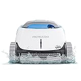 Dolphin Proteus DX4 Automatic Robotic Pool Vacuum Cleaner, Wall Climbing, Waterline Scrubber Brush,...