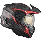 CKX Mission AMS Carbon Fiber Fury Snow Helmet w/Electric Shield (Matte Red) (X-Large)