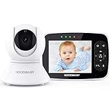 Baby Monitor with Remote Pan-Tilt-Zoom Camera|Keep Babies Safe with 3.5” Large Screen, Night...