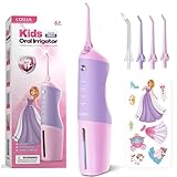 Kids Water Flosser Deep Cleaning Teeth Picks, Portable Oral Irrigator, 4 Modes for Ages 6+ Safe...