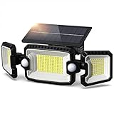 AmbiCasa Solar Outdoor Lights, Super Bright 3000LM 305 LED Motion Sensor Outdoor Flood Lights, IP65...