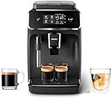 Philips 2200 Series Fully Automatic Espresso Machine, Classic Milk Frother, 2 Coffee Varieties,...