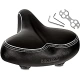 Bikeroo Oversized Bike Seat - Compatible with Peloton, Exercise or Road Bikes - Bicycle Saddle...