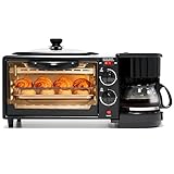 Breakfast Station, 3 In 1 Electric Multi-Functional Breakfast Machine with Coffee Maker & Grill,...