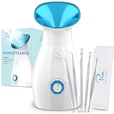 NanoSteamer Large 3-in-1 Nano Ionic Facial Steamer with Precise Temp Control - Humidifier - Unclogs...