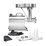 Weston Pro Series Electric Meat Grinder, Commercial Grade, 1120 Watts, 1.5 HP, 14lbs. Per Minute,...