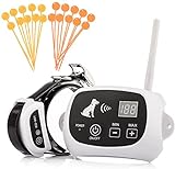 Wireless Dog Fence,2022 Electric Fence System for Stubborn Dog,Wireless Dog Boundary Containment...