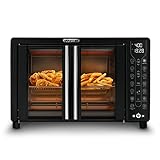 Gourmia Toaster Oven Air Fryer Combo 17 cooking presets 1700W french door digital air fryer oven 24L...