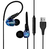 USB Earbuds with Microphone for PC Laptop, 6.5Ft Long Cord Wired USB Headphones Headset for Computer...