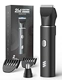 REYOLL Manscape Body Hair Trimmer for Men-Electric Groin Groomer with Body Clippers, Nose Hair...