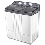 Giantex Washing Machine, Twin Tub Washer and Dryer Combo, 20Lbs Capacity (12Lbs Washing and 8Lbs...