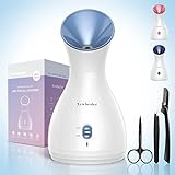 Newbealer 2in1 Facial Steamer, Hot Mist Facial Aromatherapy Humidifier Atomizer, Large Face Steamer...