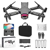 Mini Drone Foldable Pocket Drone Mini with Dual 4K HD Dual Camera for Adults Kids Beginner, RC...