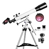 Telescopes for Adults, 70mm Aperture and 700mm Focal Length Professional Astronomy Refractor...