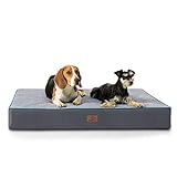 Bedsure Large Orthopedic Dog Bed for Large Dogs - Memory Foam Dog Beds, 2-Layer Thick Pet Bed with...