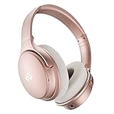 Rose Gold Active Noise Cancelling Headphones with Microphone，INFURTURE Wireless Over Ear Bluetooth...