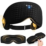 Mixiba 3D Contoured Sleep Mask with Bluetooth Headphones, Adjustable Blackout Sleeping Mask, Easy...
