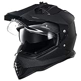 ILM Dual Sport Adventure Motorcycle Helmet with Pinlock Compatible Sun Visor Snowmobile ATV Dirt...