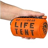 Go Time Gear Life Survival Shelter – 2 Person Emergency Tent – Use As Tube Tent, Survival Tarp -...